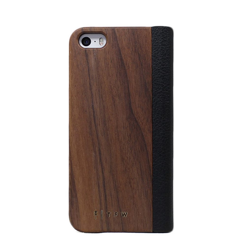 Wooden flipcase walnut iphone 5